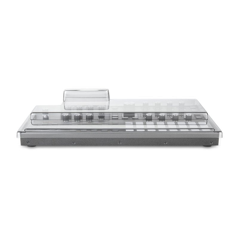 Decksaver Ashun Sound Machines Hydrasynth desktop cover for synthesizer, made of durable protective material.