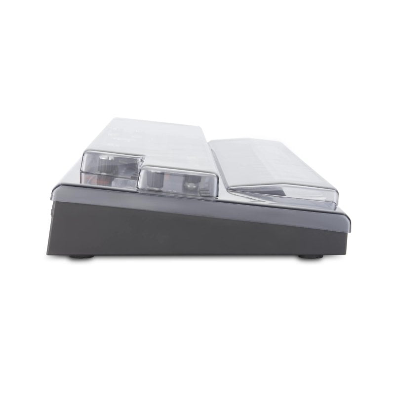 Decksaver cover for ASM Hydrasynth Explorer synthesizer, clear protective plastic cover with precise fit and durable design.