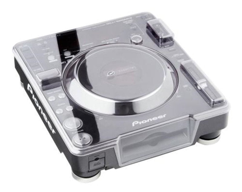 Decksaver Pioneer CDJ-1000 cover, clear protective plastic case for DJ equipment, showing the sleek, form-fitting design.
