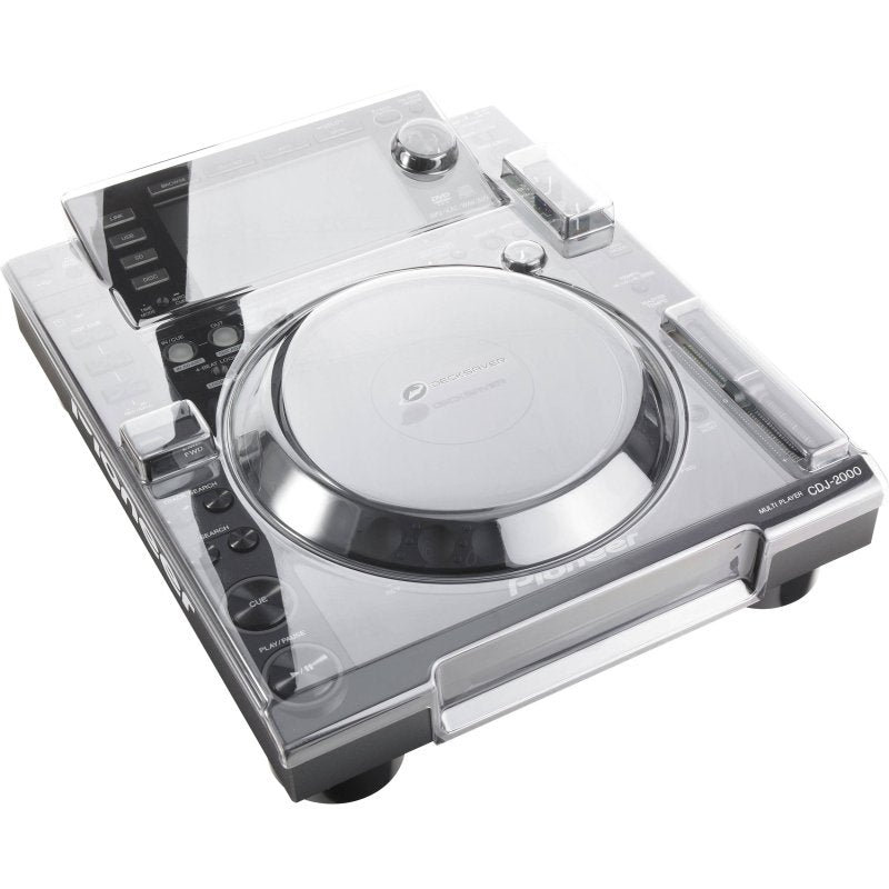 Decksaver Pioneer CDJ-800 cover showing clear protective plastic for DJ equipment with precise cutouts and branding.