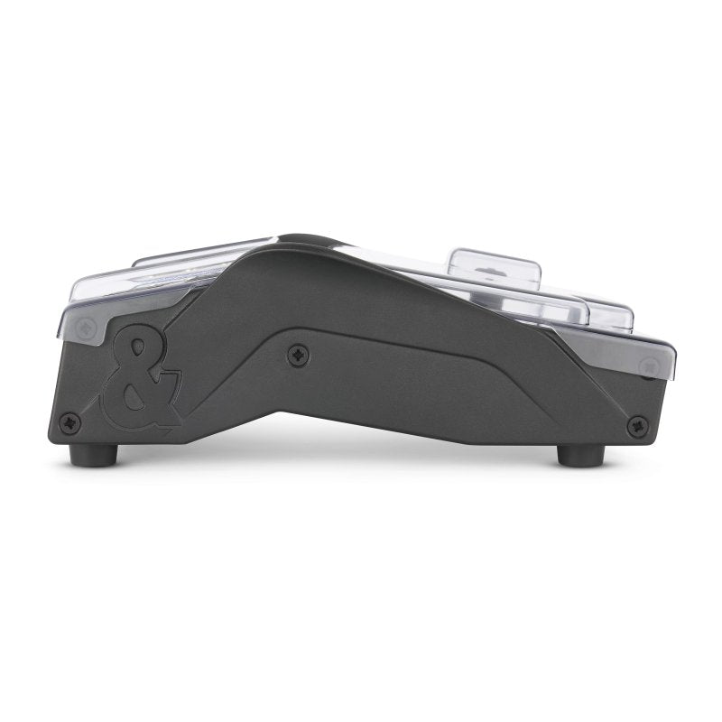 Decksaver cover for Allen & Heath CQ-12T pro audio mixer, clear protective plastic cover for equipment safety.