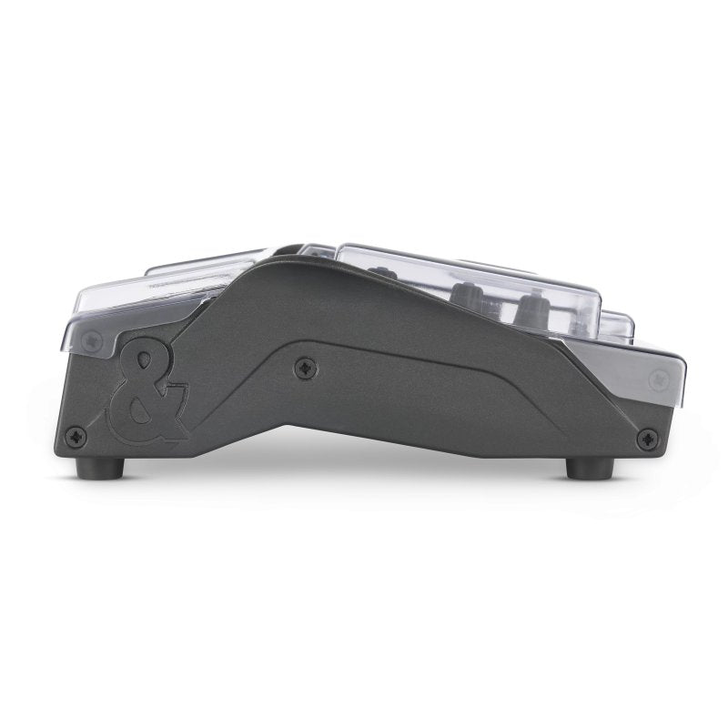 Decksaver cover for A-H CQ-18T pro audio mixer, clear protective cover showing fit and design for equipment protection.
