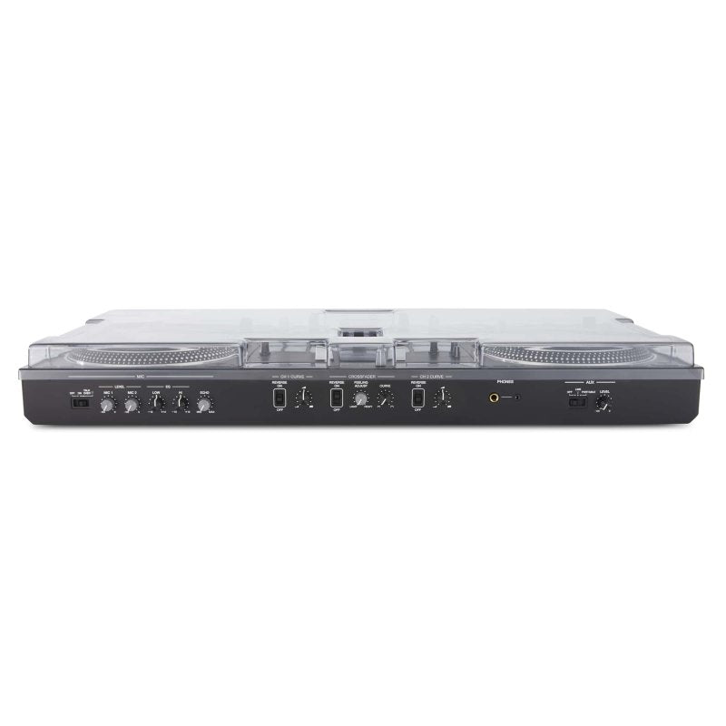 Decksaver DJ controller cover for Pioneer DJ DDJ-REV7, clear protective plastic case designed to fit the DJ controller.