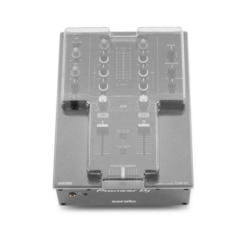 Decksaver Screen Protector for Pioneer DJM-S3, Smoked/clear 