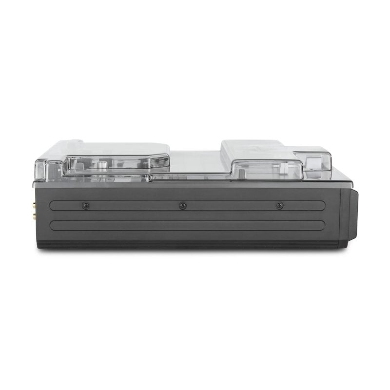 Decksaver cover for Pioneer DJ DJM-S7 DJ mixer, clear protective plastic cover with precision cutouts for secure fit and protection.