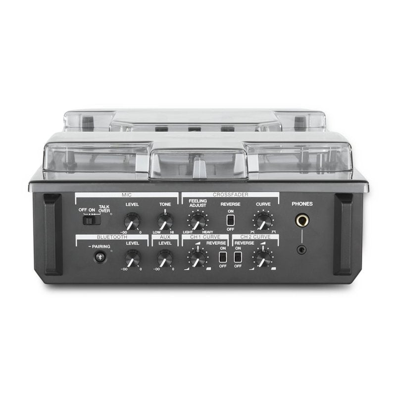Decksaver cover for Pioneer DJ DJM-S7 mixer, clear protective cover designed for DJ equipment safety and dust protection