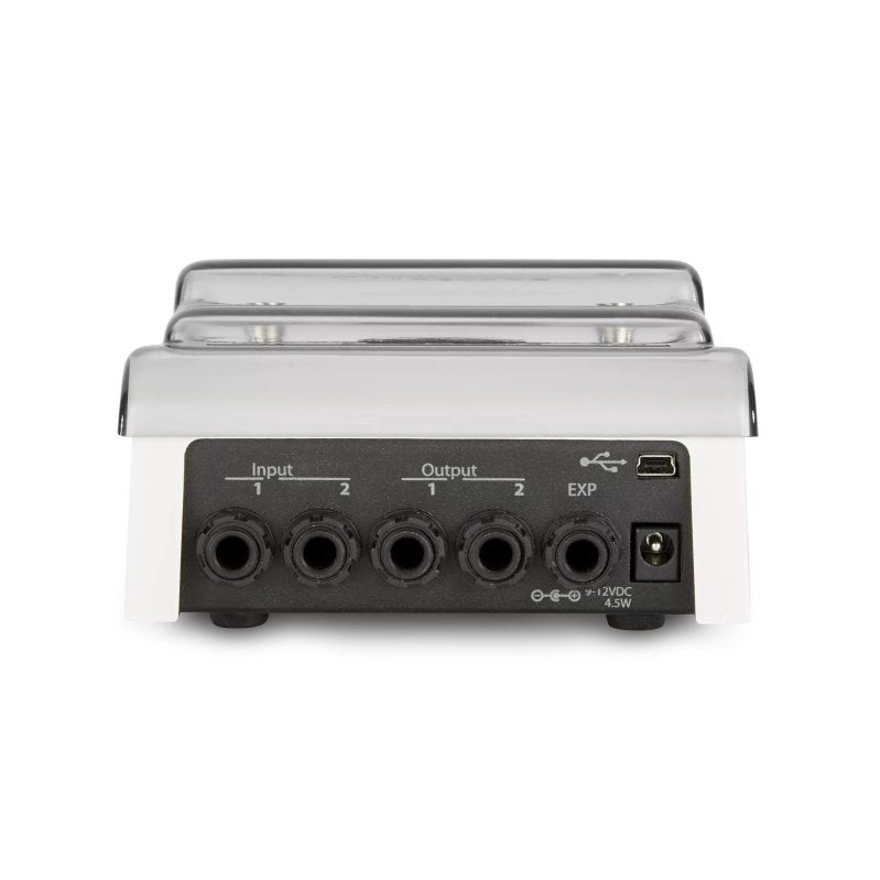 Decksaver effect pedal cover for Eventide H9 and H9 Max, durable protective case for pedal station with clear design.