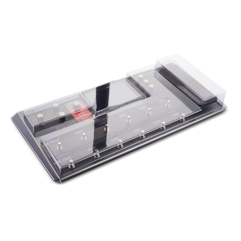 Decksaver effect pedal cover for HeadRush Prime guitar pedal, made of durable plastic, protects from dust and damage.
