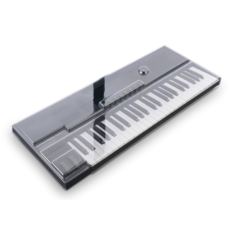 Decksaver keyboard cover for Native Instruments Kontrol S49 MK3, transparent protective cover for DJ and music production keyboard.