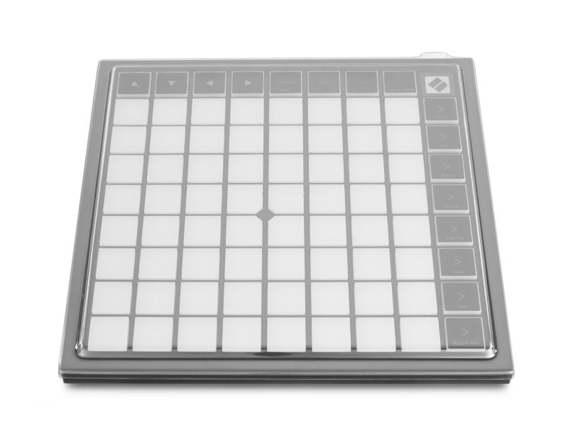 Decksaver cover for Novation Launchpad X producer controller, made of durable plastic for protection and storage.