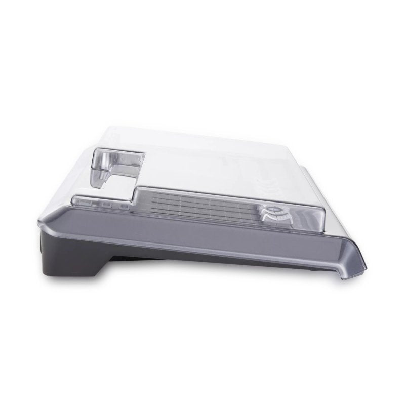 Decksaver Tascam Mixcast 4 producer controller cover protecting audio mixer from dust and damage.