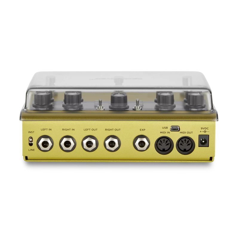 Decksaver effect pedal cover for Strymon NightSky and Volante, made of durable plastic to protect pedals during transport.