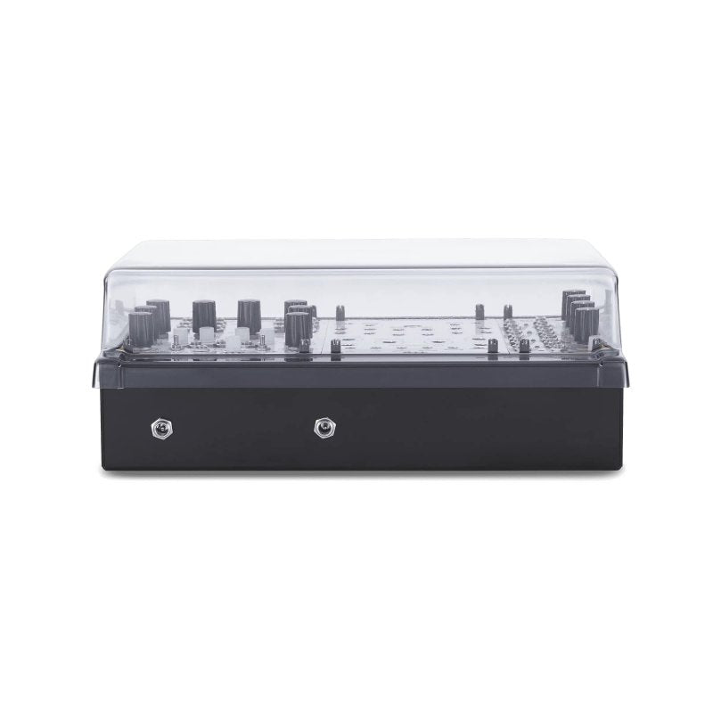 Decksaver cover for Pod48X synthesizer, transparent protective cover designed for safe storage and transport of the synth.