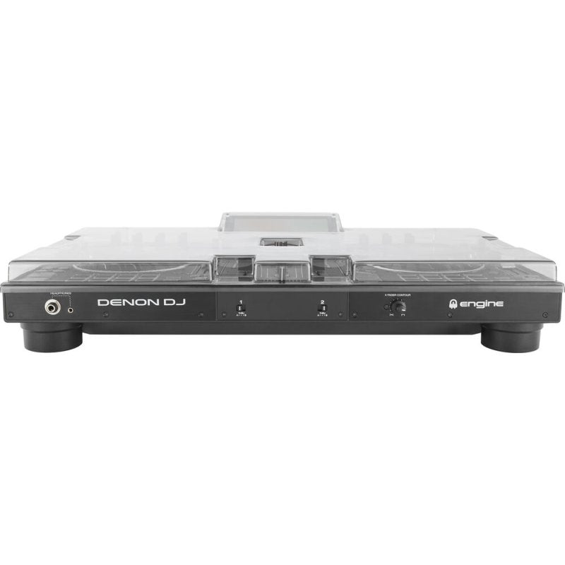 Decksaver cover for Denon DJ Prime 2 controller, durable protective DJ controller cover in black plastic.