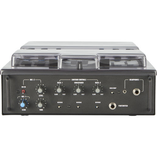Decksaver cover for Rane Seventy-Two DJ mixer, clear protective cover designed to shield the mixer from dust and damage.