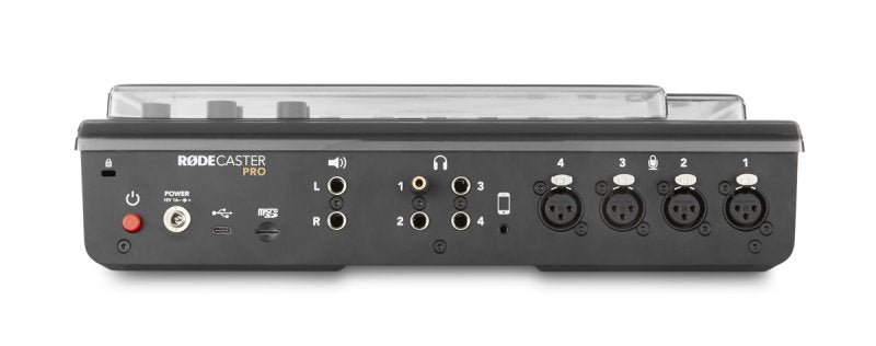 Decksaver Rode Rodecaster Pro cover for producer controller, clear protective cover with precise fit and durable construction.