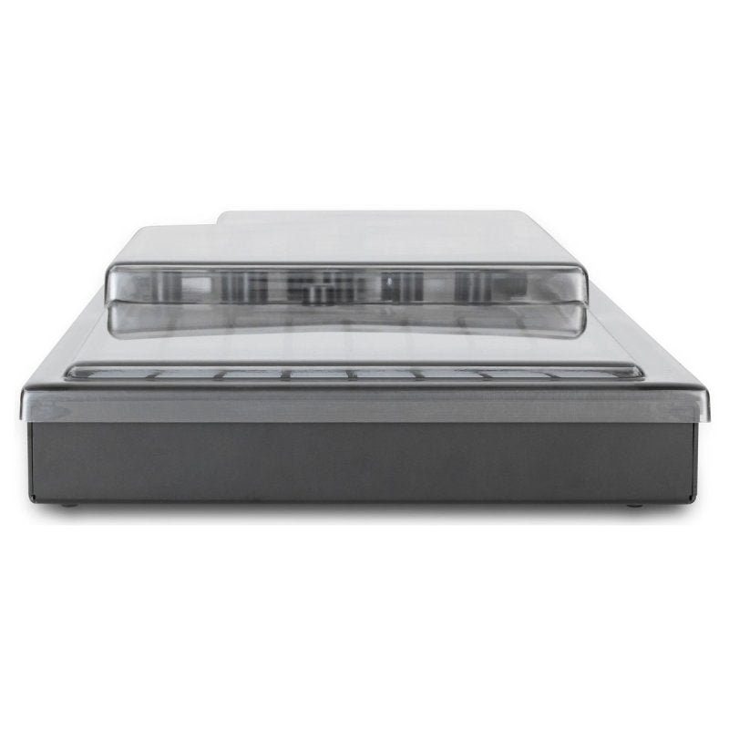 Decksaver Behringer RD-8 groovebox cover protecting the electronic drum machine from dust and damage.