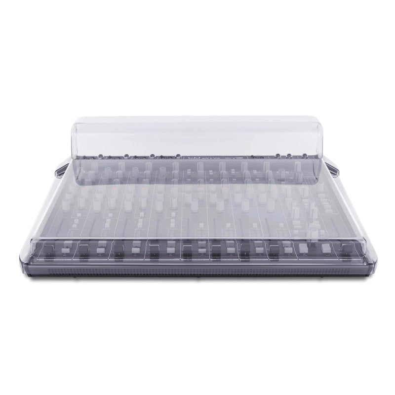 Decksaver cover for Solid State Logic Big Six pro audio mixer, clear protective cover with precise fit and durable material.