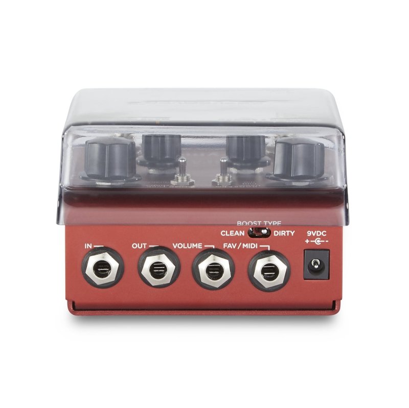 Decksaver effect pedal cover for Strymon 2 Switch pedal, durable black protective case for effects pedals.