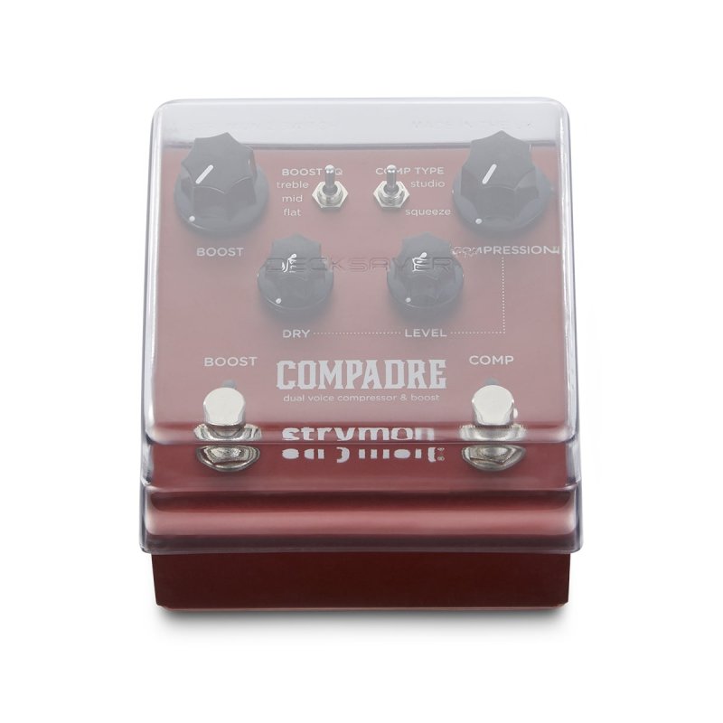 Decksaver effect pedal cover for Strymon 2 Switch pedal, made of durable material, designed for protection and storage.