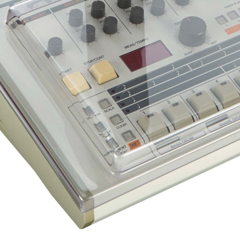 Decksaver Cover for Roland TR-909 Drum Machine (Smoked / Clear) 