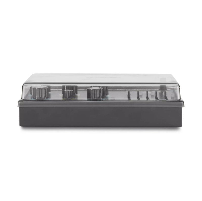 Decksaver cover for Dreadbox Typhon synthesizer, clear protective plastic cover, designed to shield the electronic instrument.