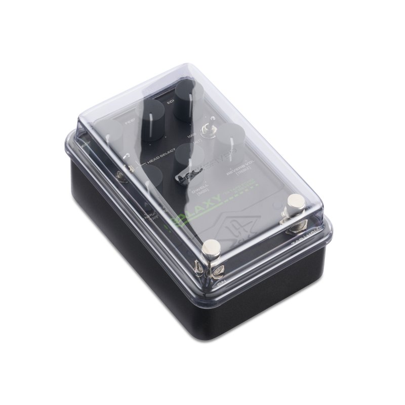 Decksaver effect pedal cover for Universal Audio UAFX pedal, durable plastic protective case for effect pedals.
