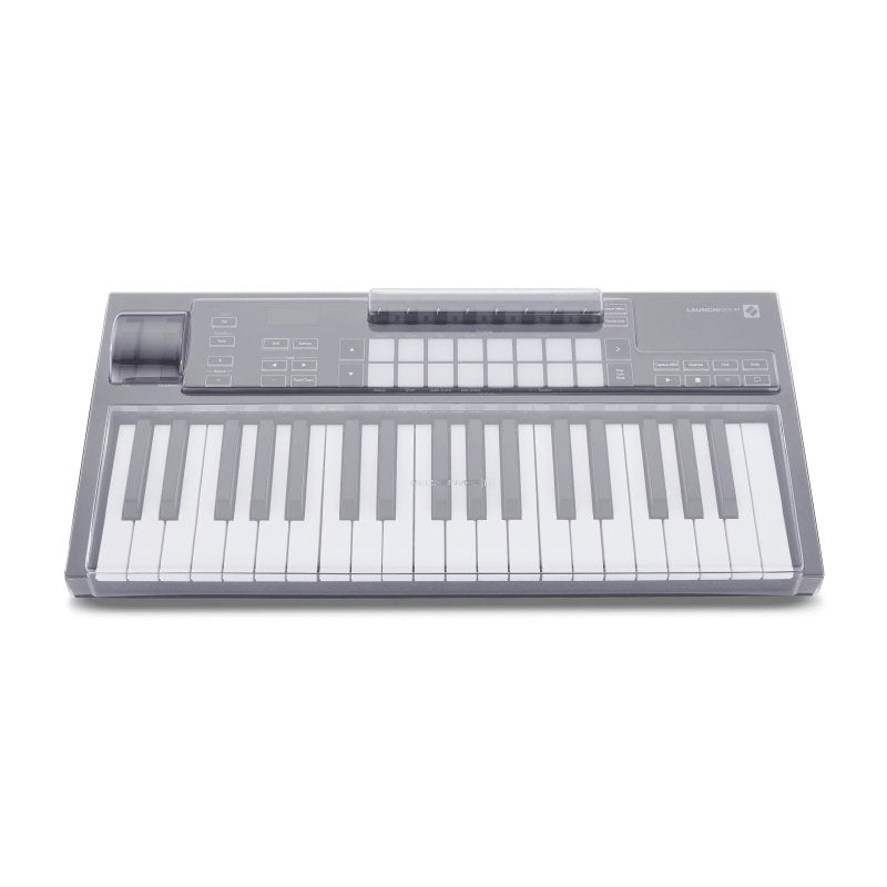 Decksaver keyboard cover for Novation Launchkey 37 MK3 and FLkey 37 Light Edition, lightweight protective plastic cover.