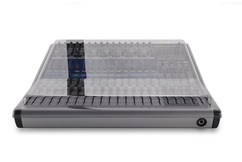 Decksaver Pro Presonus Studiolive 16.4.2 smoked clear cover protecting professional audio mixer from dust and damage.