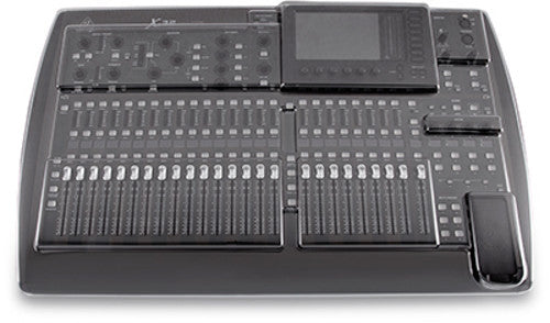 Decksaver Pro Cover for Behringer X32 digital mixer, clear protective plastic cover designed for pro audio mixers.