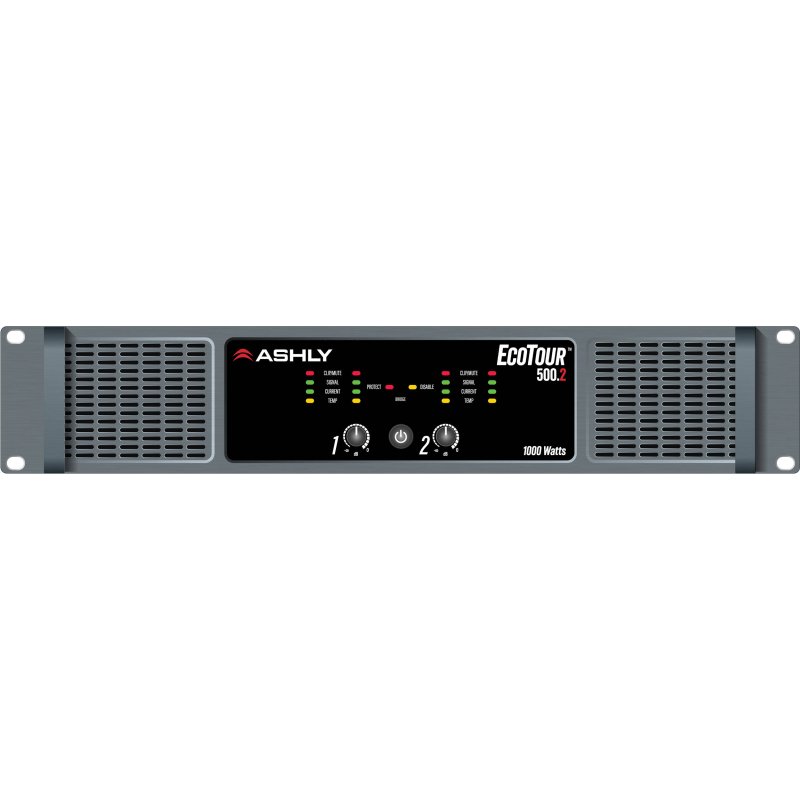 Ashly ECOTOUR-500.2 High-Efficiency 2-Channel 1000W Touring Amplifier 