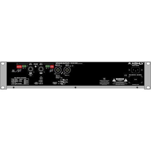 Ashly ECOTOUR-500.2 High-Efficiency 2-Channel 1000W Touring Amplifier 
