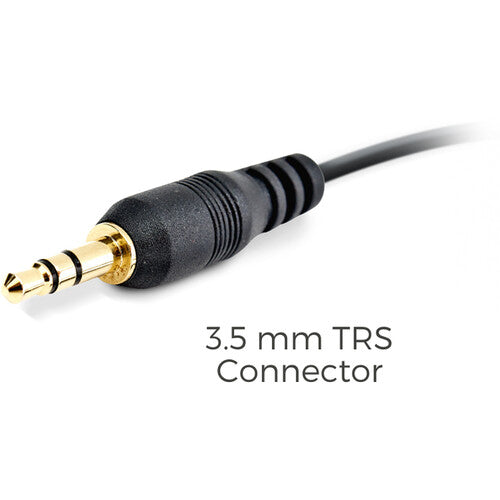 Point Source EO-7LH-TRS-BL Embrace Omnidirectional On-ear Lavalier Microphone For 2.4 GHz Wireless High Sensitivity, Black 