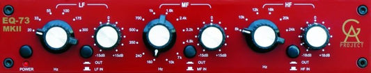 Golden Age Project EQ73MK2 1-channel 3-band EQ with Half-rack Chassis, Class A Signal Path, and Stepped Controls