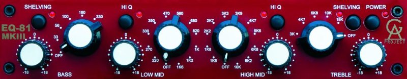 Golden Age Project EQ81MK3 Vintage-Style 4-Band Equalizer with Balanced I/O