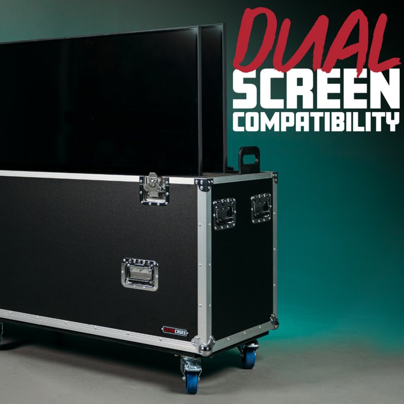 Gator G-EXPO-LED-8086X2 EXPO Series ATA-Style Case for Two 80″-86″LED/LCD Screens 