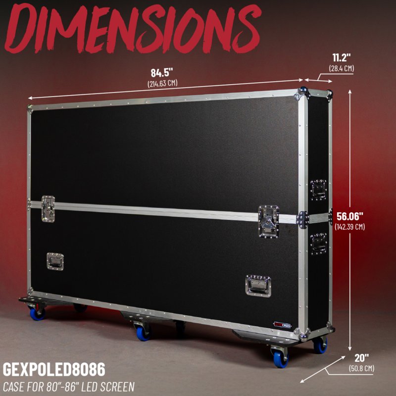 Gator G-EXPO-LED-8086 EXPO Series ATA-Style Case for 80″-86″ Class Screens