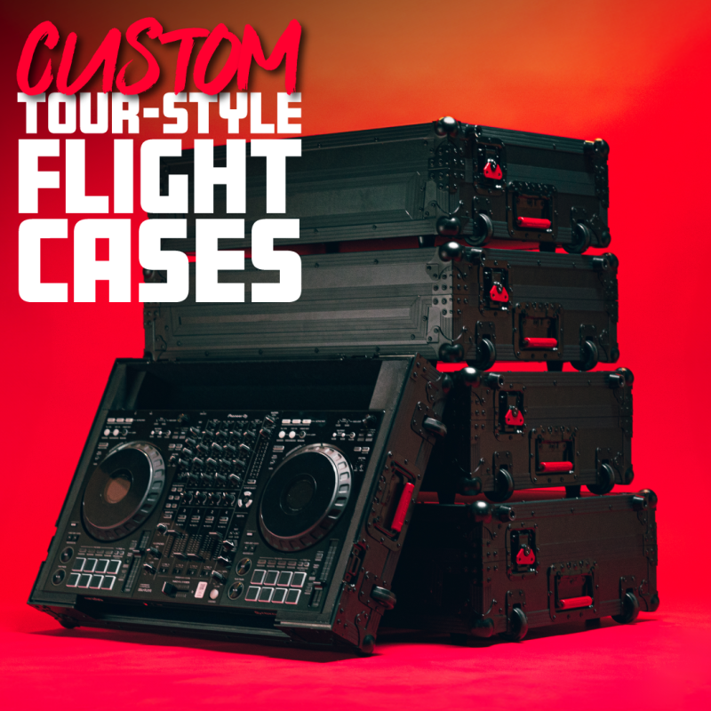 Gator G-ONYX-REV7 ONYX Flight Case for Pioneer DJ DDJ-REV7 DJ Controller, Black on Black