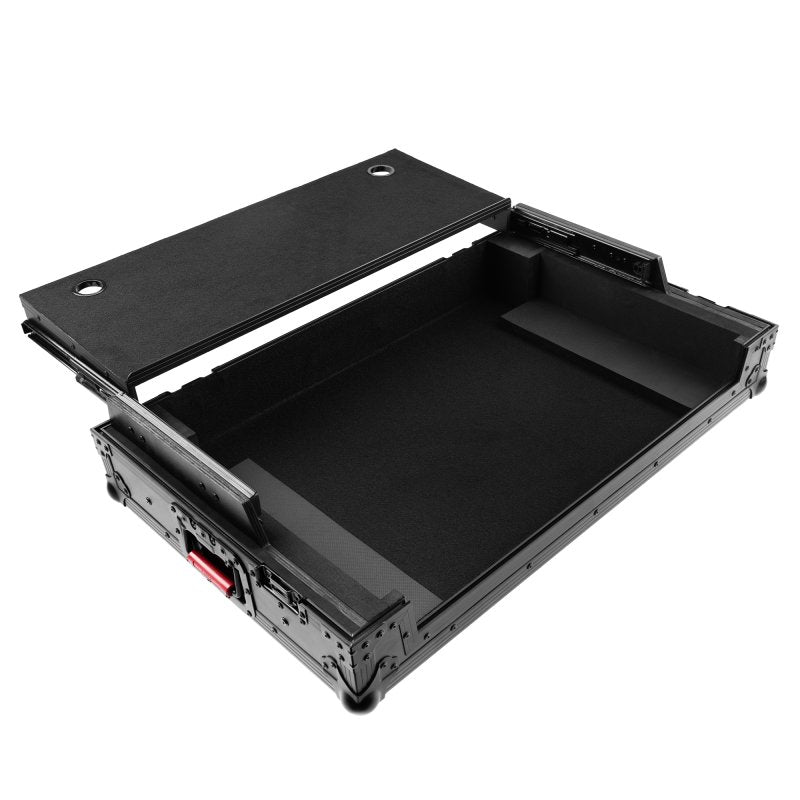 Gator G Onyxud Raneone ONYX Flight Case with Upper Deck for Rane One & One MKII DJ Controller, Black on Black 
