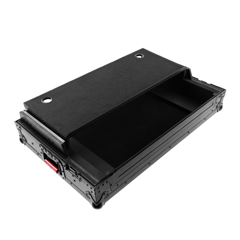 Gator G Onyxud Raneone ONYX Flight Case with Upper Deck for Rane One & One MKII DJ Controller, Black on Black
