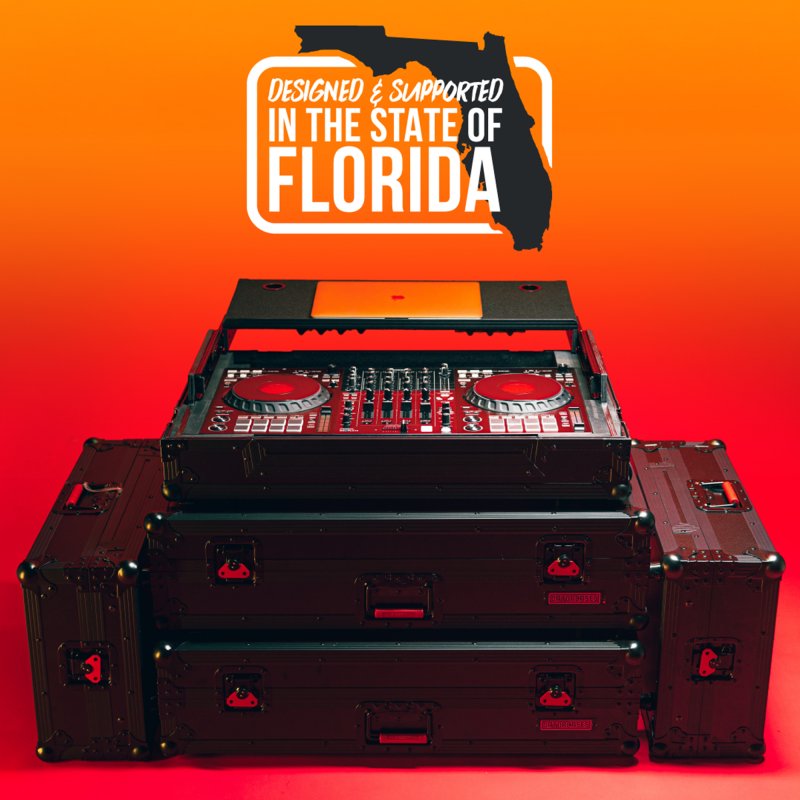 Gator G Onyxud Ranesysone ONYX Flight Case with Upper Deck for Rane System One DJ Controller, Black on Black