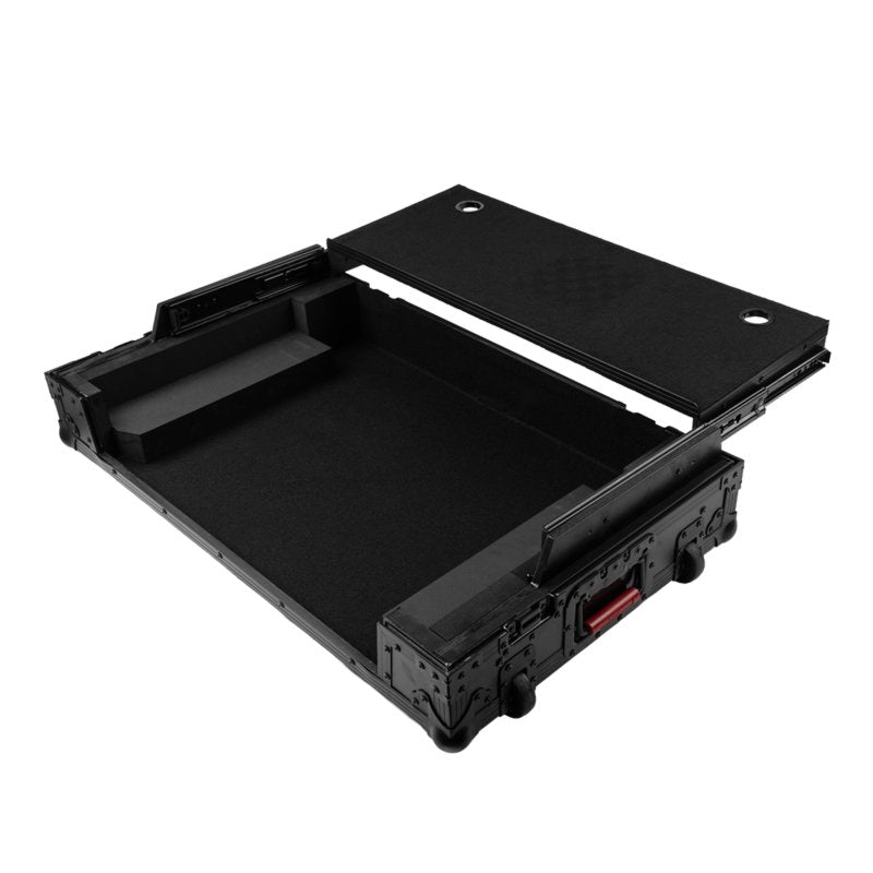 Gator G-ONYXUD-REV7 ONYX Flight Case with Upper Deck Platform for Pioneer DJ DDJ-REV7 DJ Controller, Black on Black 