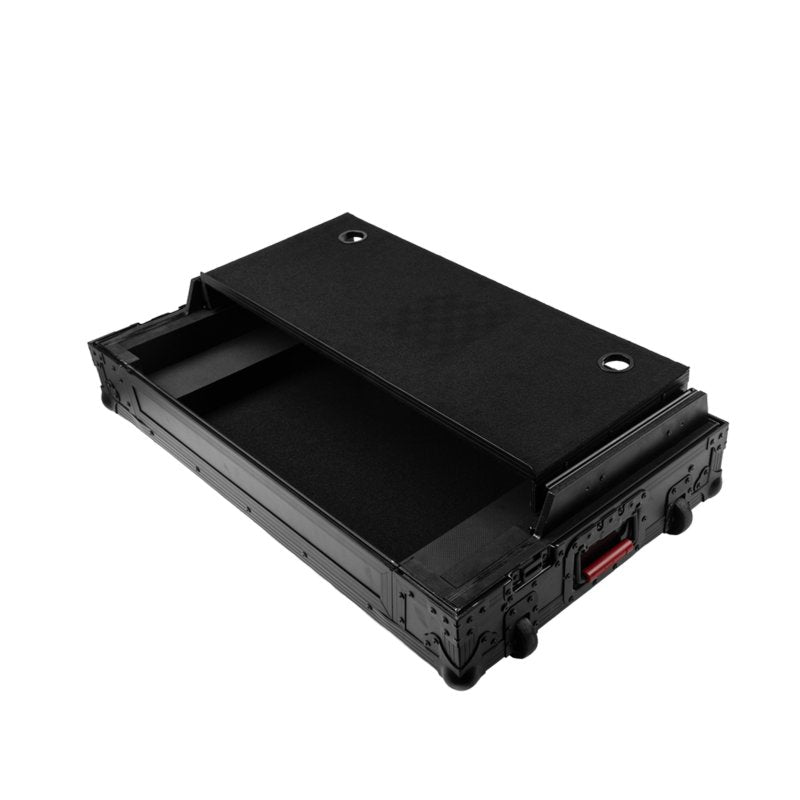 Gator G-ONYXUD-REV7 ONYX Flight Case with Upper Deck Platform for Pioneer DJ DDJ-REV7 DJ Controller, Black on Black 