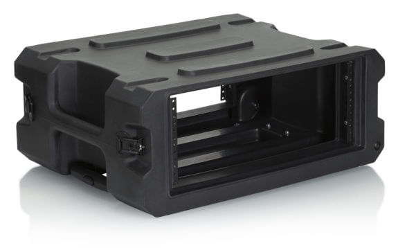 Gator G-PROR-4U-19 4U, 19" Deep Molded Audio Rack W/ Wheels 
