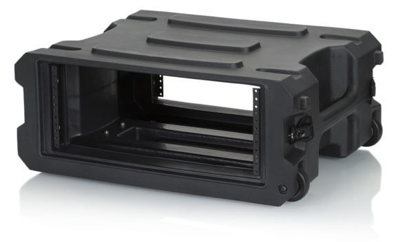 Gator G-PROR-4U-19 4U, 19" Deep Molded Audio Rack W/ Wheels 