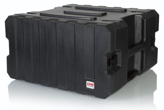 Gator G-PROR-6U-19 6U, 19" Deep Molded Audio Rack W/ Wheels 