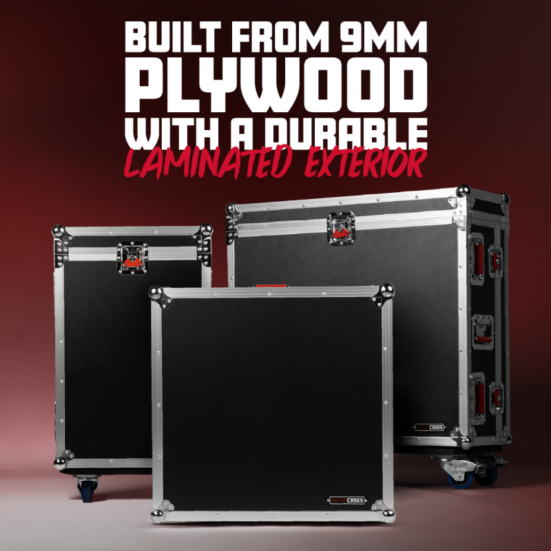 Gator G-TOURQU6-NDH GTOUR Series ATA-Style Road Case for A&H Qu-6 & Qu-6D Dante Mixer 