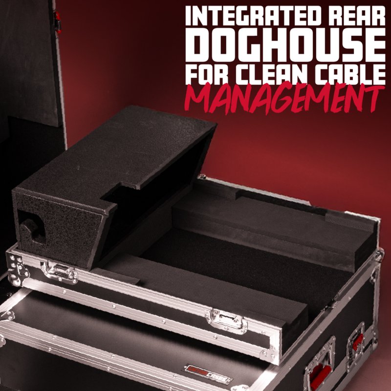 Gator G-TOURQU7 ATA-Style Road Case with Doghouse for A&H Qu-7 &Qu-7D Dante Mixer 