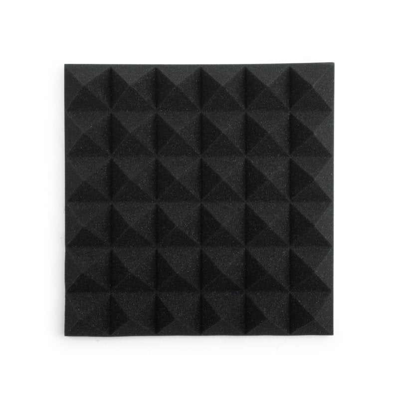 Gator GFW-ACPNL1212PCHA-2PK 2 Pack of Charcoal 12" x 12" Acoustic Pyramid Panel