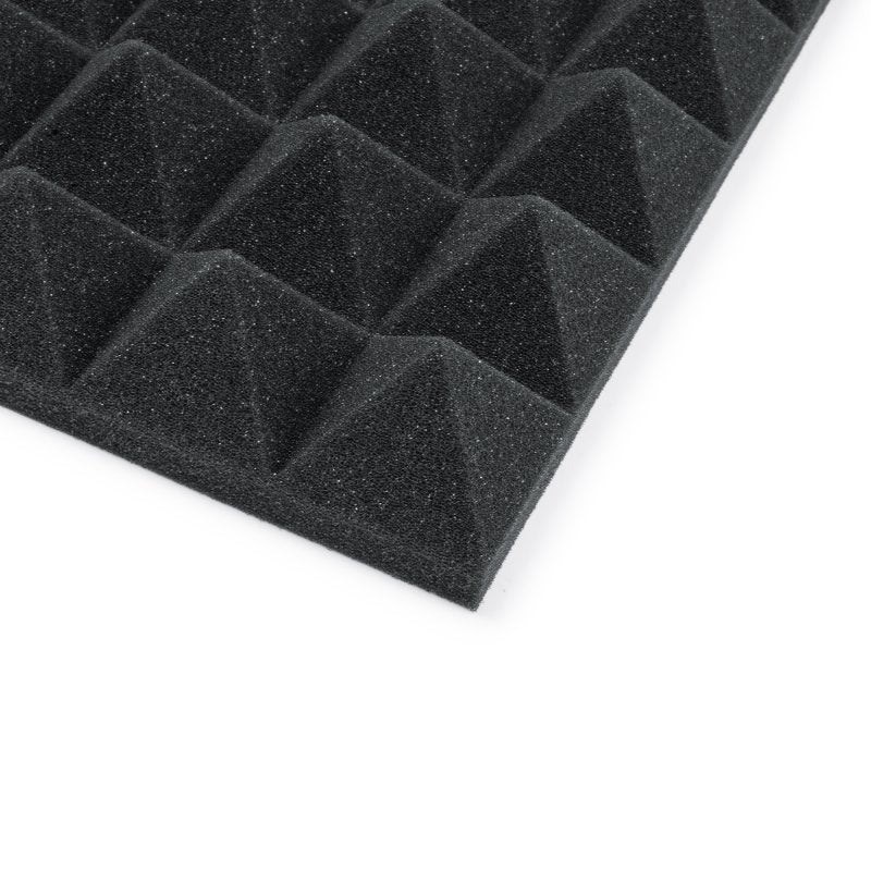 Gator GFW-ACPNL1212PCHA-8PK 8 Pack of Charcoal 12" x 12" Acoustic Pyramid Panel 